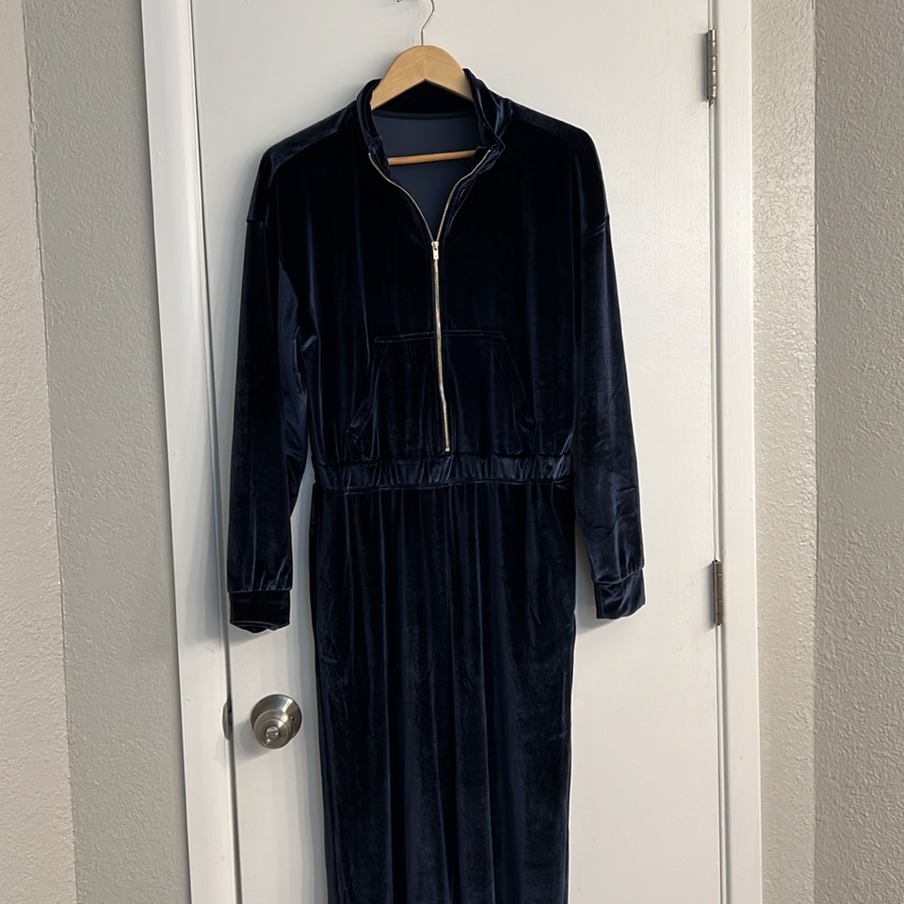 Blue fabletics jump suit